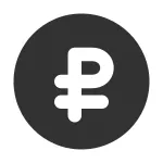 Ruble Circle SVG Icon